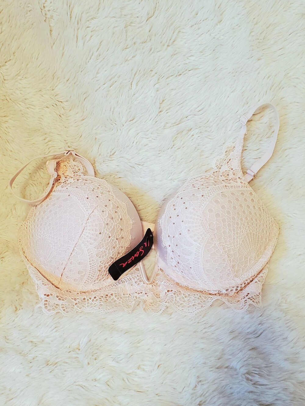 34C La Senza Hello Sugar Women's Bra. Pale Pink Padded. New.